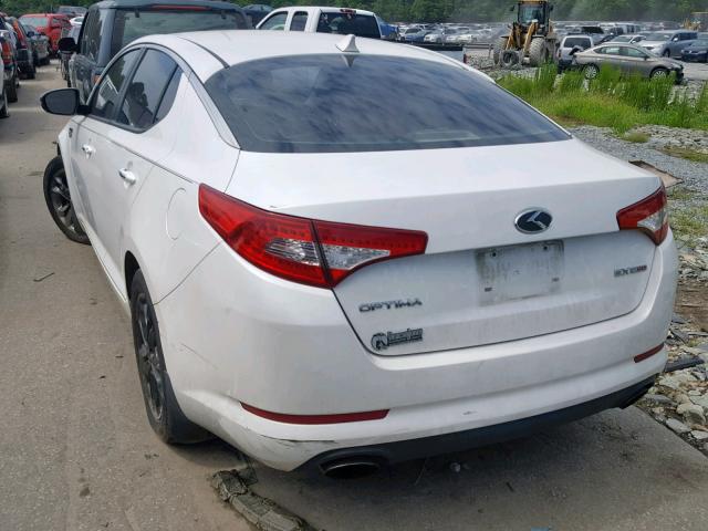 5XXGN4A64CG062367 - 2012 KIA OPTIMA EX WHITE photo 3