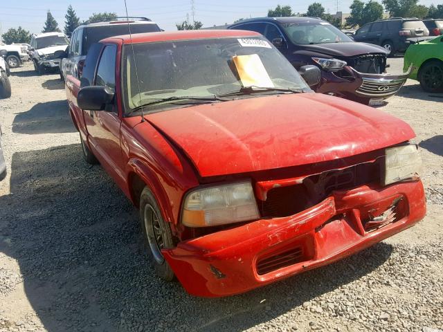 1GTCS195318194327 - 2001 GMC SONOMA RED photo 1