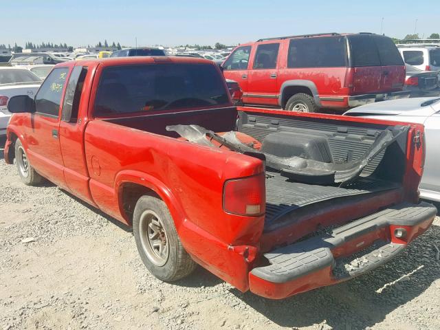 1GTCS195318194327 - 2001 GMC SONOMA RED photo 3