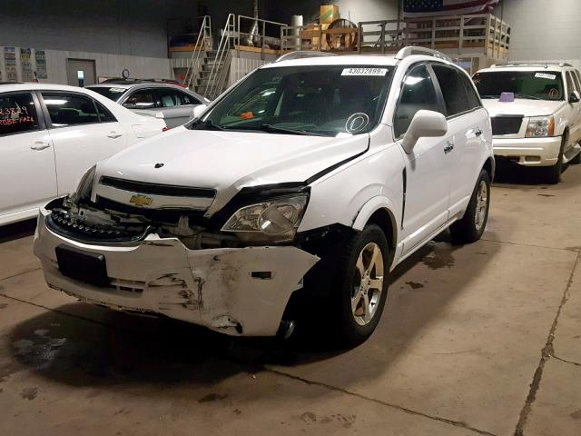 3GNAL3E55CS535959 - 2012 CHEVROLET CAPTIVA SP WHITE photo 2