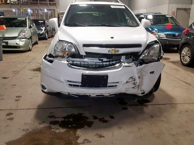 3GNAL3E55CS535959 - 2012 CHEVROLET CAPTIVA SP WHITE photo 9