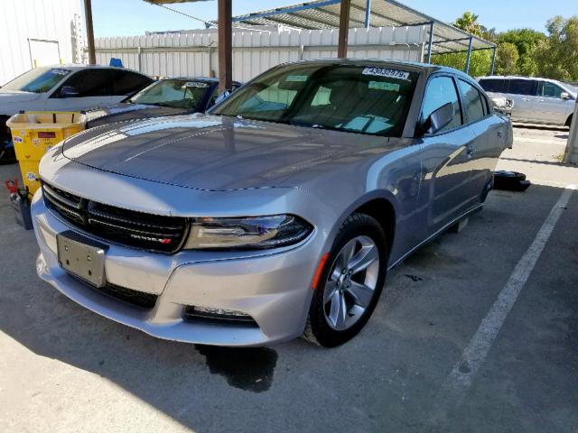 2C3CDXHG0HH518505 - 2017 DODGE CHARGER SX GRAY photo 2