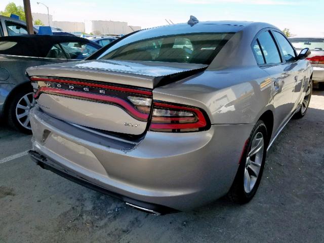 2C3CDXHG0HH518505 - 2017 DODGE CHARGER SX GRAY photo 4