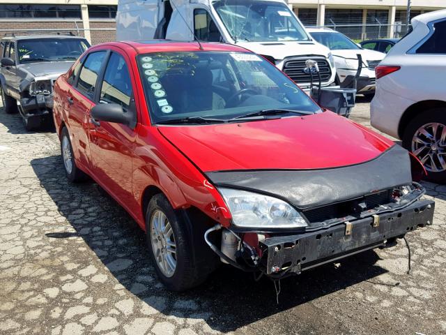 1FAFP34N87W366198 - 2007 FORD FOCUS ZX4 RED photo 1