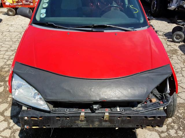 1FAFP34N87W366198 - 2007 FORD FOCUS ZX4 RED photo 7