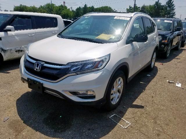 5J6RM3H7XGL024694 - 2016 HONDA CR-V EXL WHITE photo 2