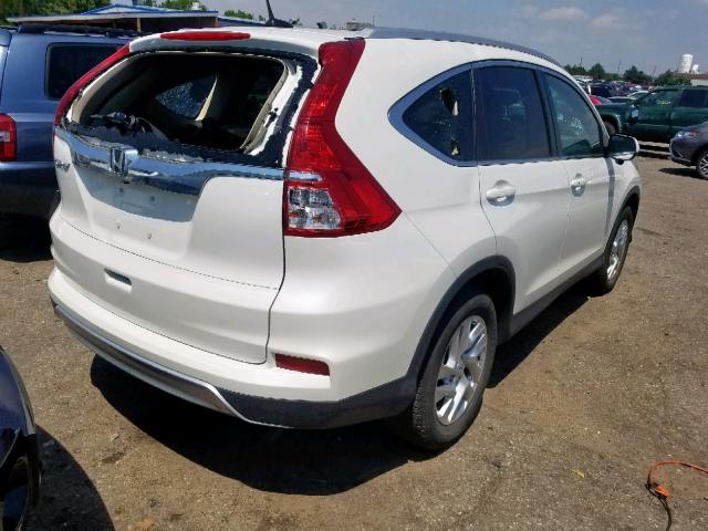 5J6RM3H7XGL024694 - 2016 HONDA CR-V EXL WHITE photo 4