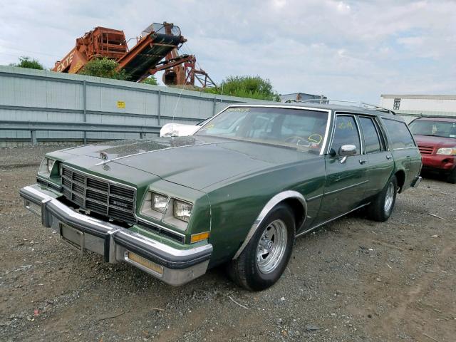 4R35WAX118772 - 1980 BUICK ESTATE WGN GREEN photo 2