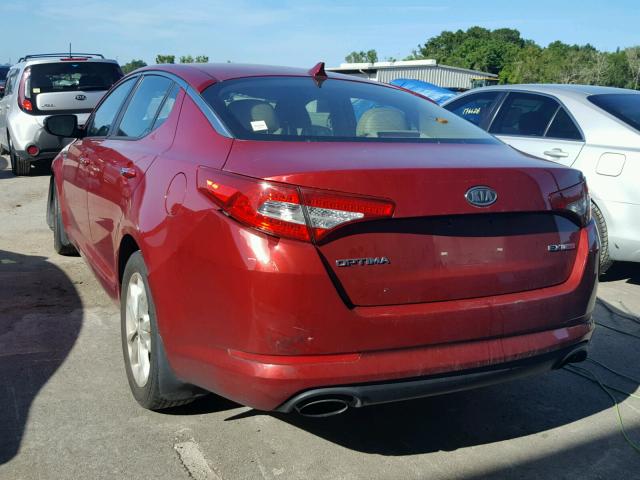 5XXGN4A60CG070207 - 2012 KIA OPTIMA EX RED photo 3