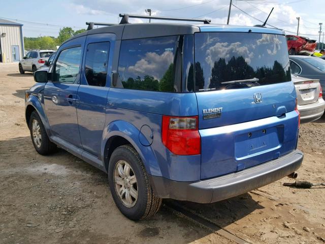 5J6YH28708L001646 - 2008 HONDA ELEMENT EX BLUE photo 3