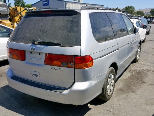 5FNRL18604B061563 - 2004 HONDA ODYSSEY EX SILVER photo 4