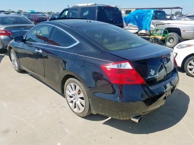 1HGCS2B84AA010226 - 2010 HONDA ACCORD EXL BLACK photo 3