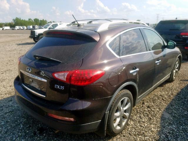 JNKAJ09FX8M361313 - 2008 INFINITI EX35 BASE PURPLE photo 4