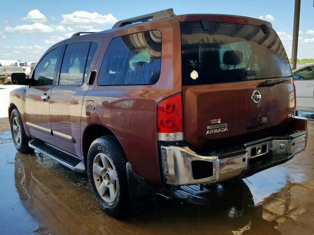 5N1AA08A14N701102 - 2004 NISSAN ARMADA BROWN photo 3