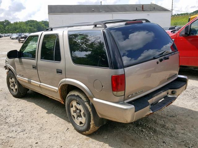 1GNDT13X74K107314 - 2004 CHEVROLET BLAZER GOLD photo 3