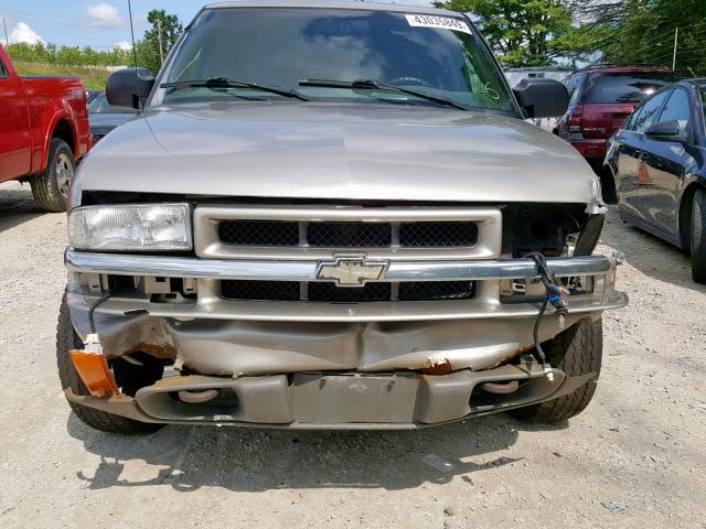 1GNDT13X74K107314 - 2004 CHEVROLET BLAZER GOLD photo 9