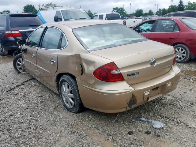 2G4WD532551236367 - 2005 BUICK LACROSSE C BROWN photo 3