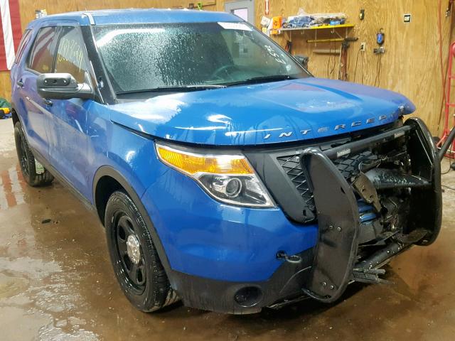 1FM5K8AT3EGC50186 - 2014 FORD EXPLORER P BLUE photo 1