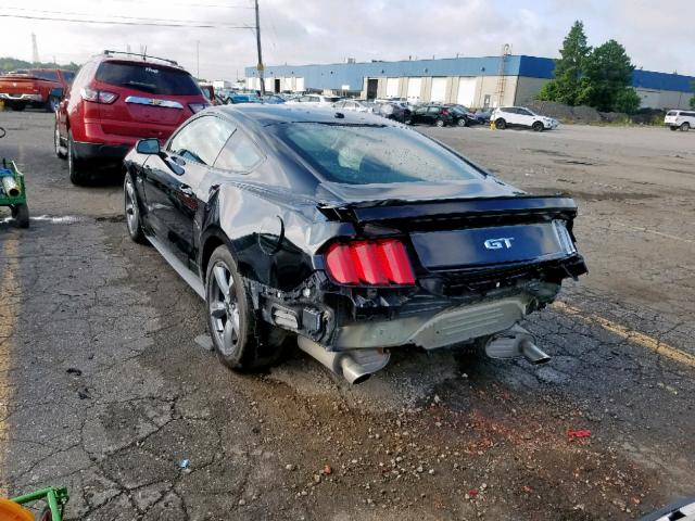 1FA6P8CF9H5209360 - 2017 FORD MUSTANG GT BLACK photo 3