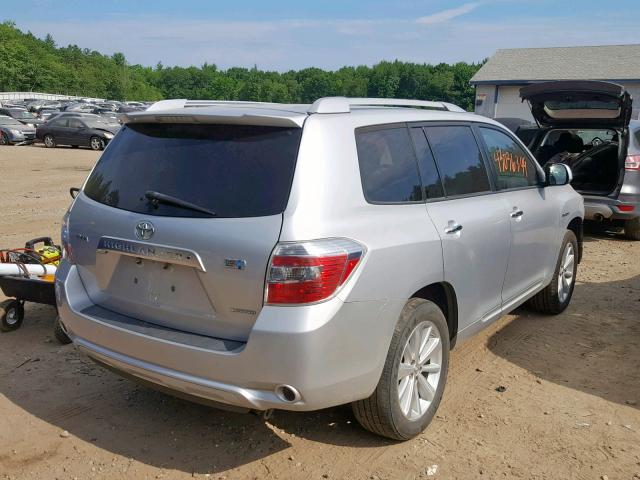 JTEEW44AX82024333 - 2008 TOYOTA HIGHLANDER SILVER photo 4