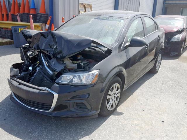 1G1JB5SH5H4172763 - 2017 CHEVROLET SONIC LS BLACK photo 2