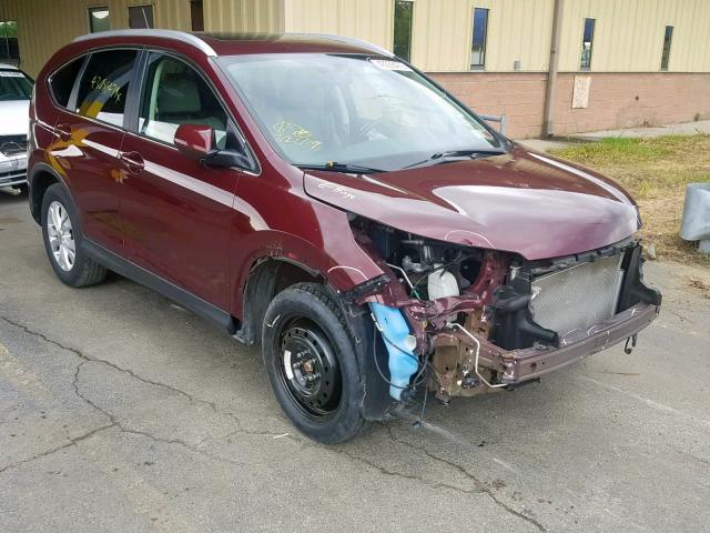 5J6RM4H76CL038754 - 2012 HONDA CR-V EXL BURGUNDY photo 1