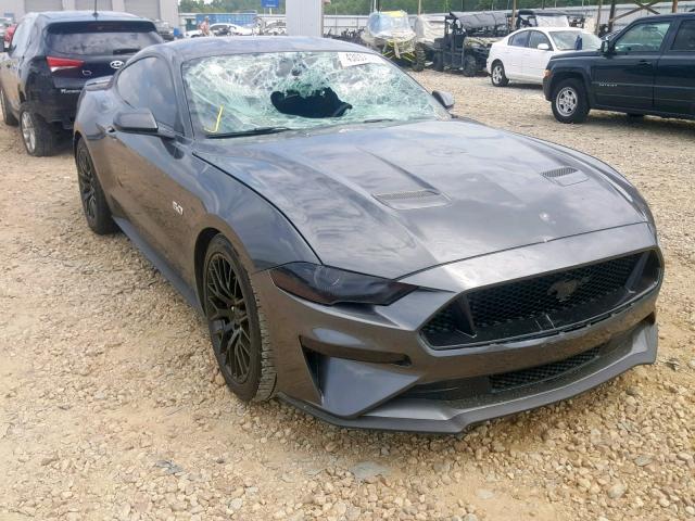 1FA6P8CF0J5106799 - 2018 FORD MUSTANG GT GRAY photo 1