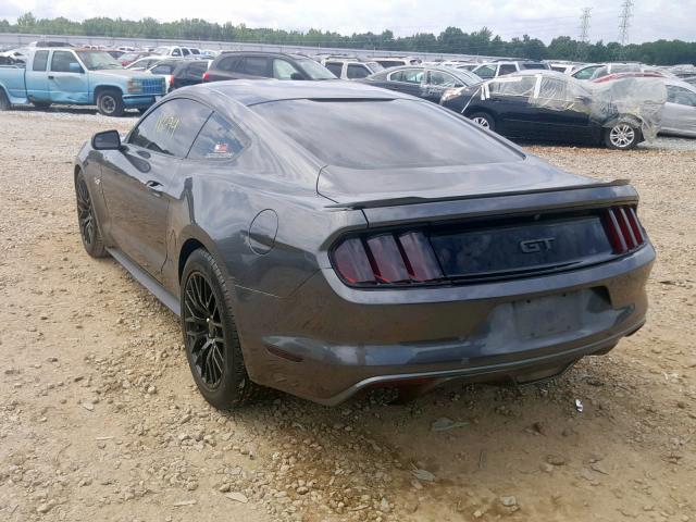 1FA6P8CF0J5106799 - 2018 FORD MUSTANG GT GRAY photo 3