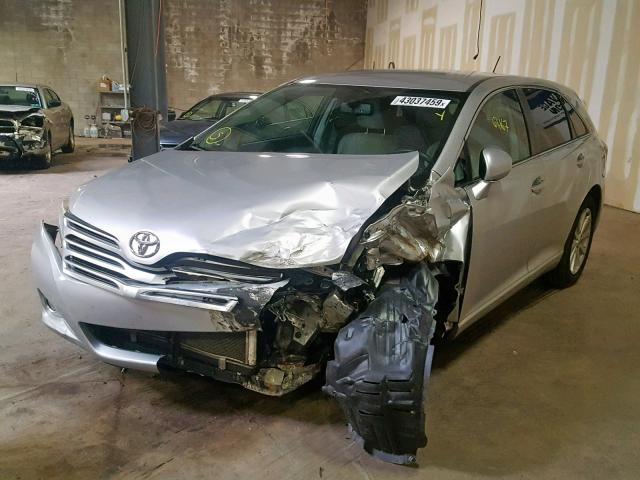 4T3BA3BB7BU026521 - 2011 TOYOTA VENZA SILVER photo 2