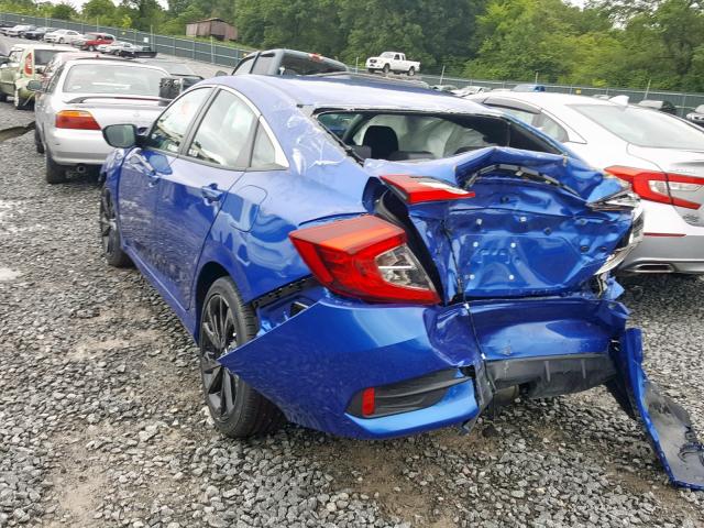 2HGFC2F86KH513635 - 2019 HONDA CIVIC SPOR BLUE photo 3