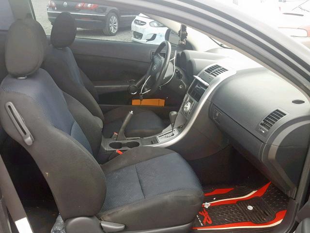 JTKDE177050010197 - 2005 TOYOTA SCION TC შავი ფოტო 5