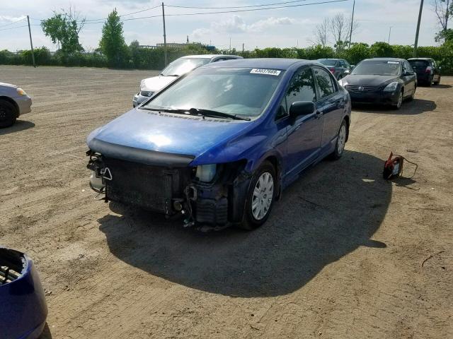 2HGFA16317H036821 - 2007 HONDA CIVIC DX BLUE photo 2