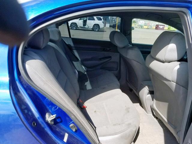 2HGFA16317H036821 - 2007 HONDA CIVIC DX BLUE photo 6