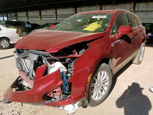 1GYKNARS3HZ118145 - 2017 CADILLAC XT5 RED photo 2