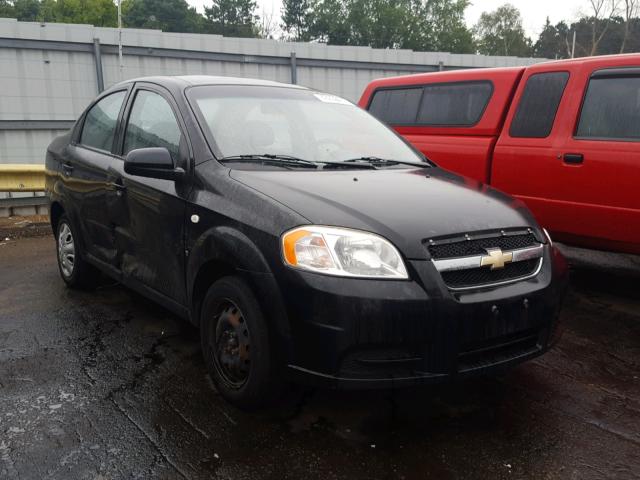 KL1TD56628B004486 - 2008 CHEVROLET AVEO BASE შავი ფოტო 1