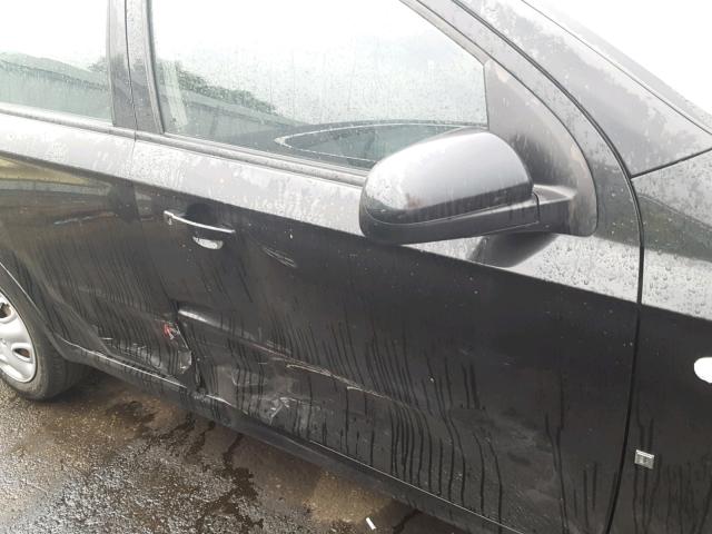 KL1TD56628B004486 - 2008 CHEVROLET AVEO BASE შავი ფოტო 9