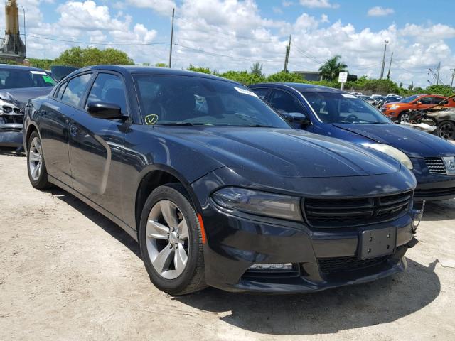 2C3CDXHG0GH187648 - 2016 DODGE CHARGER SX BLACK photo 1