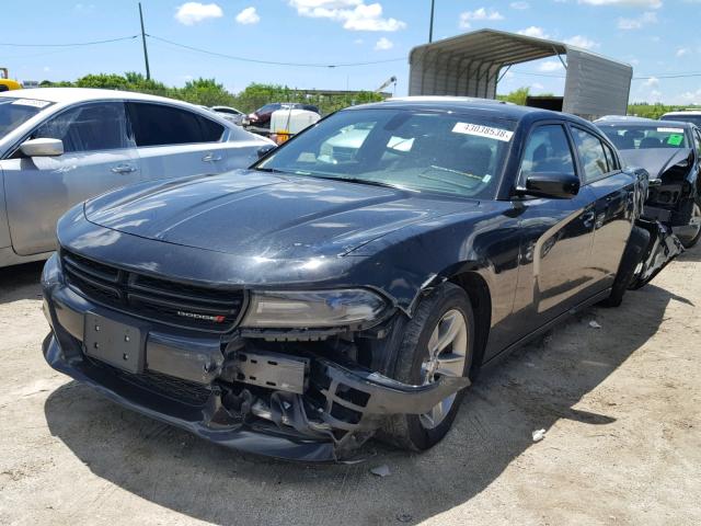 2C3CDXHG0GH187648 - 2016 DODGE CHARGER SX BLACK photo 2