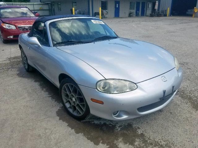 JM1NB353240401740 - 2004 MAZDA MX-5 MIATA SILVER photo 1