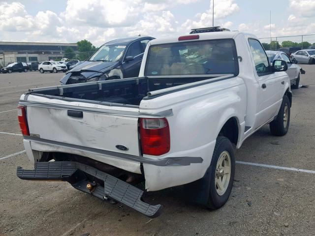 1FTYR10D04PB57171 - 2004 FORD RANGER WHITE photo 4