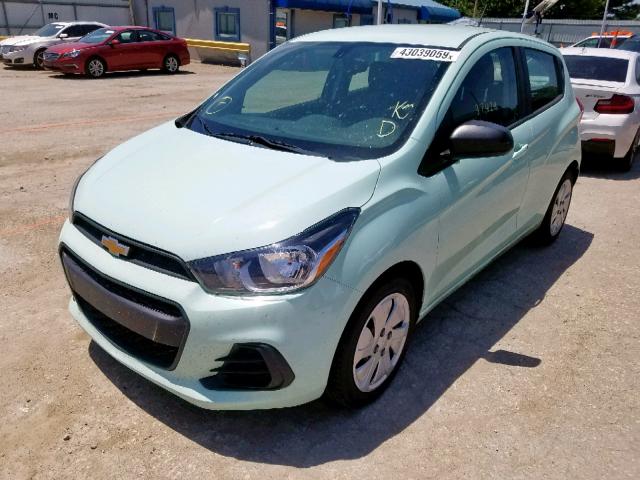 KL8CB6SA0HC744569 - 2017 CHEVROLET SPARK LS GREEN photo 2