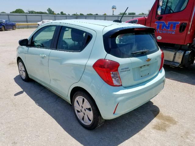 KL8CB6SA0HC744569 - 2017 CHEVROLET SPARK LS GREEN photo 3