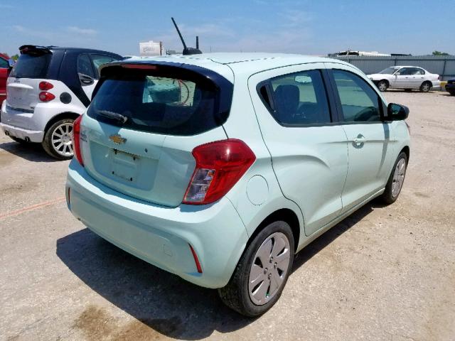 KL8CB6SA0HC744569 - 2017 CHEVROLET SPARK LS GREEN photo 4