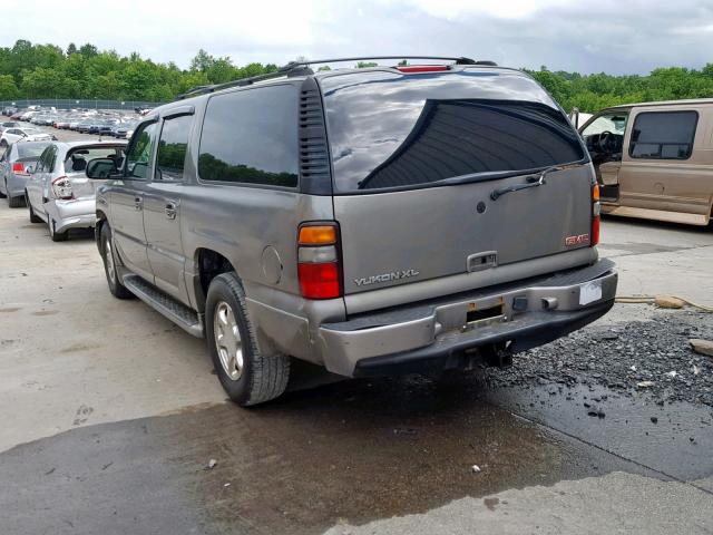 1GKFK66U95J134447 - 2005 GMC YUKON XL D GRAY photo 3