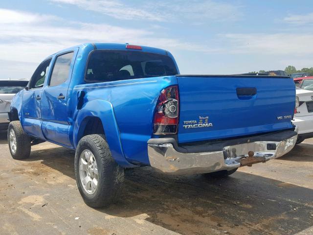 3TMLU42N99M022977 - 2009 TOYOTA TACOMA DOU BLUE photo 3