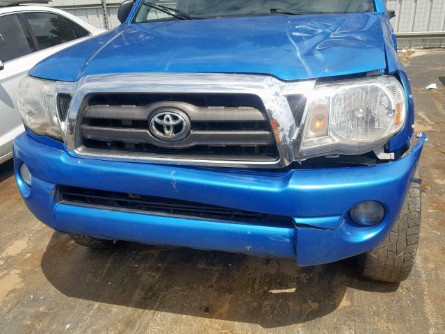 3TMLU42N99M022977 - 2009 TOYOTA TACOMA DOU BLUE photo 7