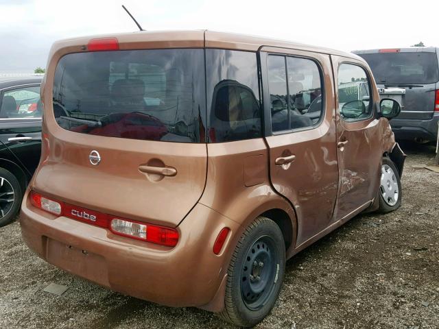 JN8AZ2KR3BT200748 - 2011 NISSAN CUBE BASE BROWN photo 4