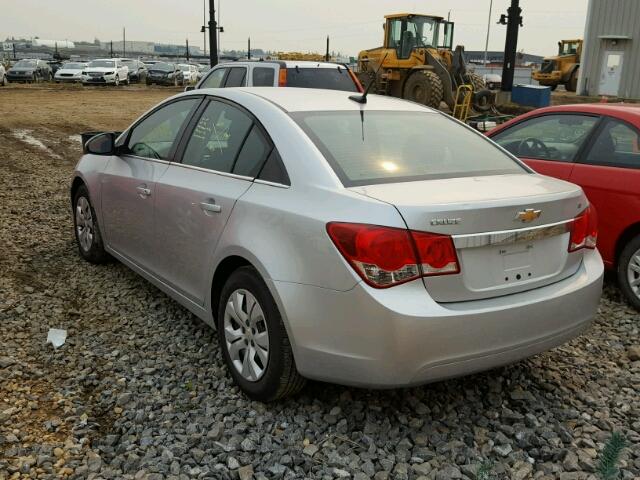 1G1PC5SB2D7286862 - 2013 CHEVROLET CRUZE LT SILVER photo 3