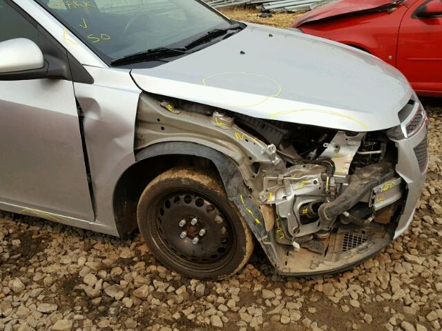 1G1PC5SB2D7286862 - 2013 CHEVROLET CRUZE LT SILVER photo 9