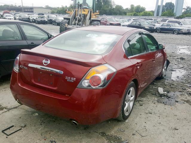 1N4BL21E48C204306 - 2008 NISSAN ALTIMA 3.5 RED photo 4